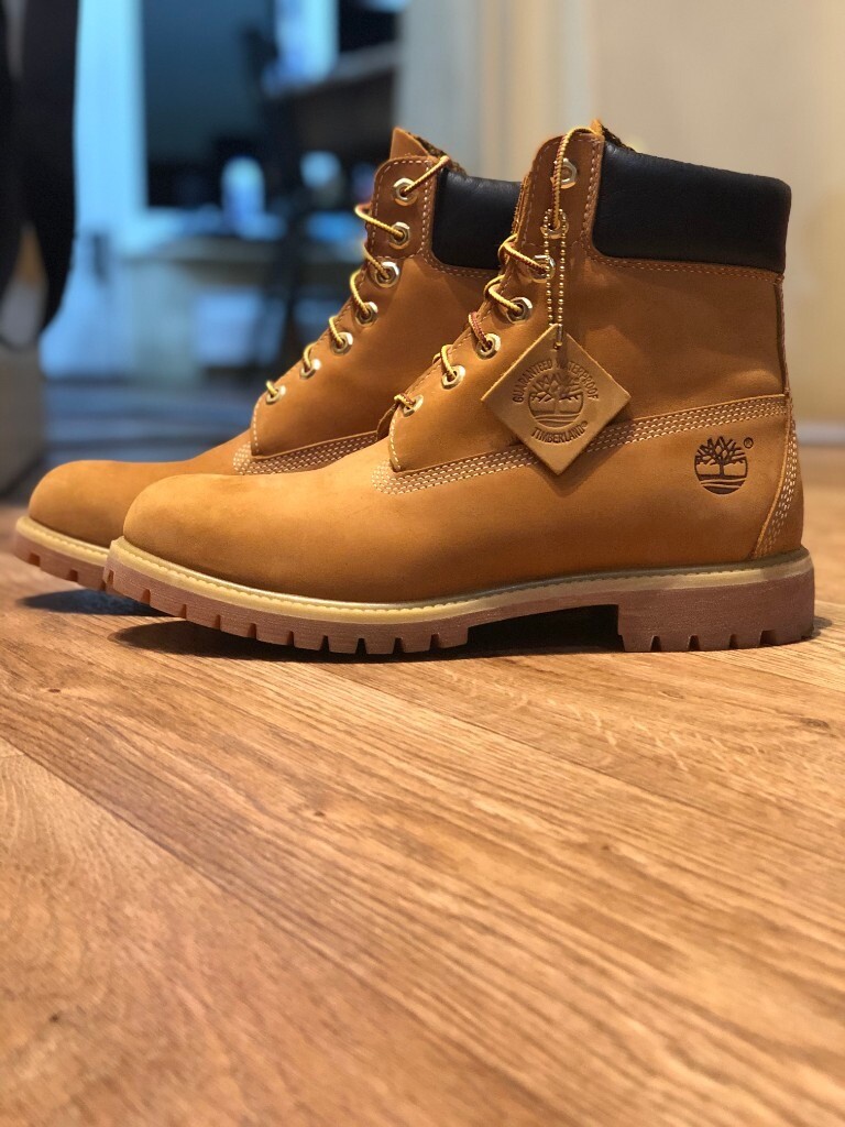 timberland men's boot 6 inch classic premium 10061 wheat nubuck